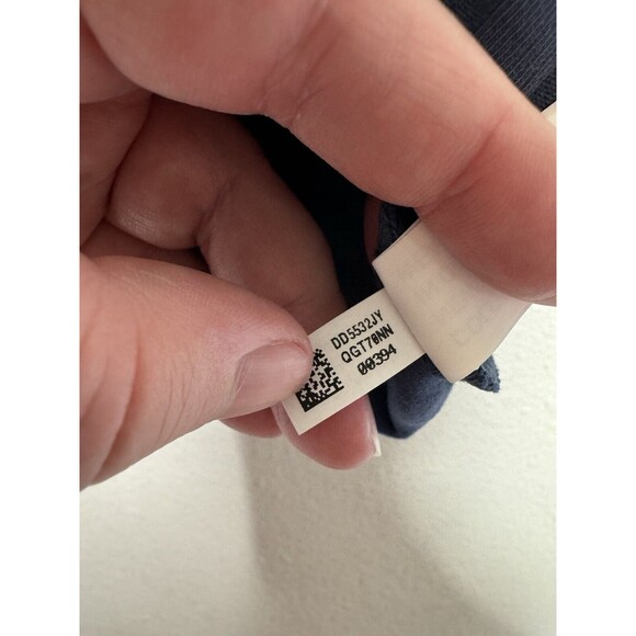 Aerie OFFLINE Small OG Groove Crop Top Blue Short Sleeve Lettuce Trim Ribbed NWT - Picture 10 of 12